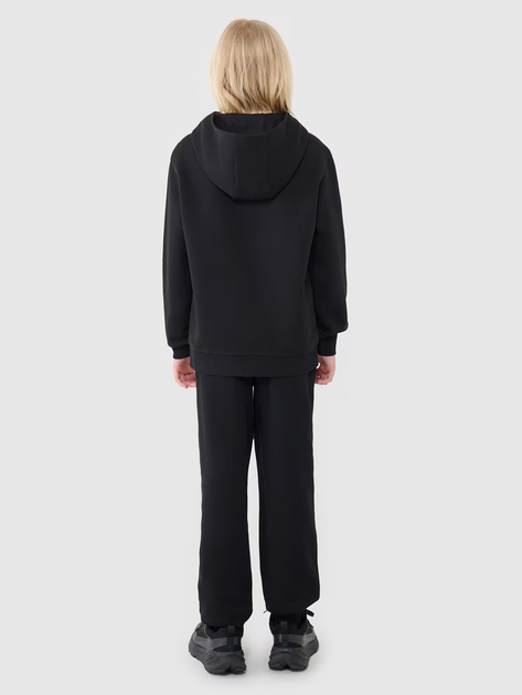 Spodnie dresowe młodzieżowe chłopięce joggery 4F 4FJWMM00TTROM1188-20S 164 cm Czarne (5905700387817) - obraz 4