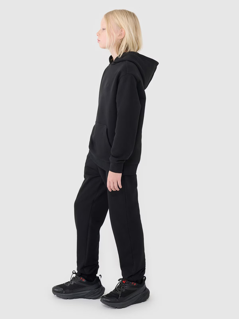 Spodnie dresowe młodzieżowe chłopięce joggery 4F 4FJWMM00TTROM1188-20S 140 cm Czarne (5905700387831) - obraz 5