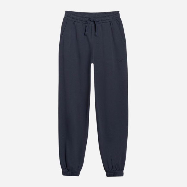 Spodnie dresowe młodzieżowe chłopięce joggery 4F 4FJWMM00TTROM1188-31S 146 cm Granatowe (5905700387886) - obraz 7