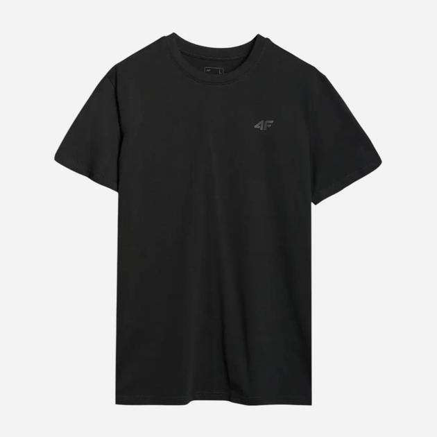 T-shirt męski bawełniany 4F 4FWMM00TTSHM2256-20S L Czarny (5905700343240) - obraz 9