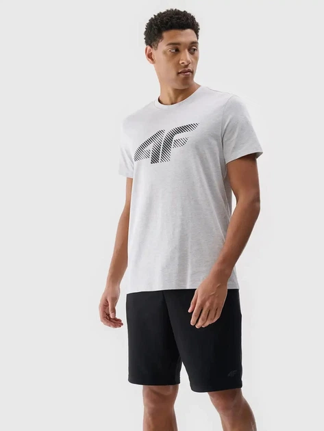 Шорти бавовняні короткі чоловічі 4F 4FWMM00TSHOM543-20S S Чорні (5905700401551) - зображення 3