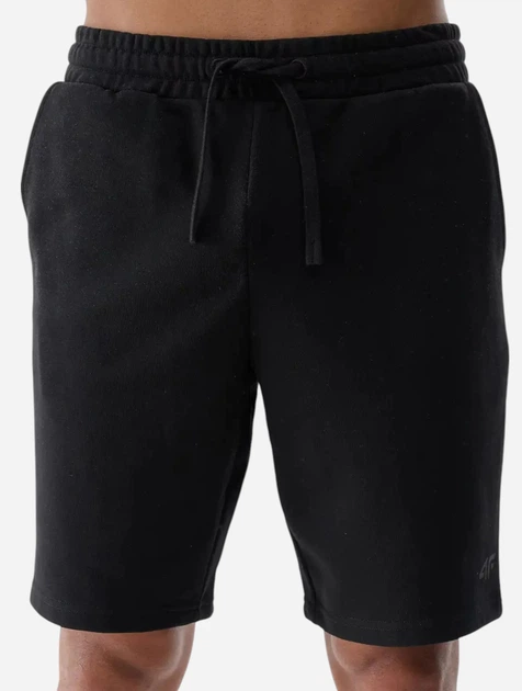 Spodenki męskie bawełniane 4F 4FWMM00TSHOM543-20S XL Czarne (5905700401568) - obraz 4