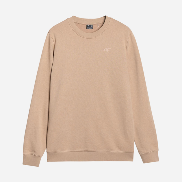 Bluza bez kaptura męska 4F 4FWSS25TSWSM1622-83S S Beżowa (5905700401377) - obraz 5