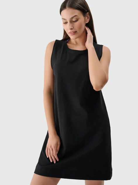 Плаття коротке літнє жіноче 4F 4FWSS25TDREF138-20S S Чорне (5905700365808) - зображення 1