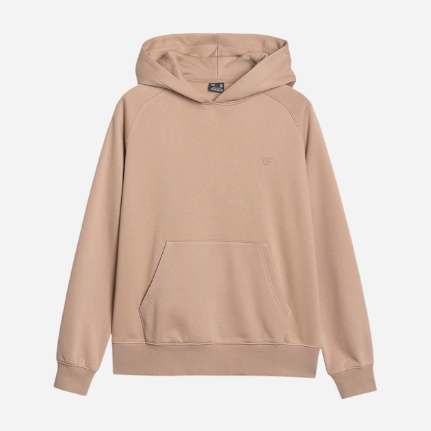 Худі тепле жіноче 4F 4FWSS25TSWSF1542-83S XL Бежеве (5905700408024) - зображення 6
