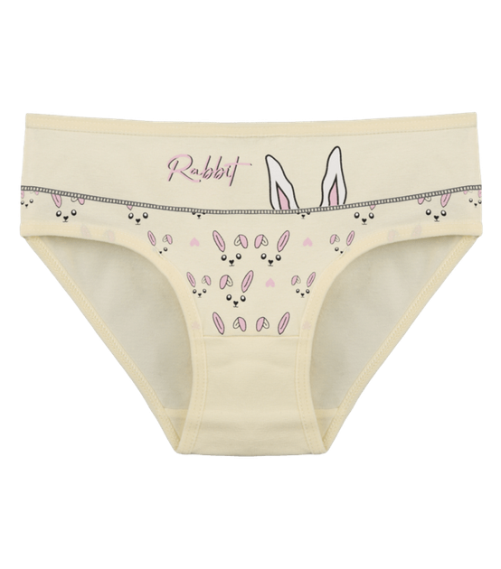 Трусы слипы для девочки с принтом Rabbit - Donella - 4111Y27 - 122-128 см - Желтый - Фото 1 Трусы слипы для девочки с принтом Rabbit - Donella - 4111Y27 - 122-128 см - Желтый - изображение 1