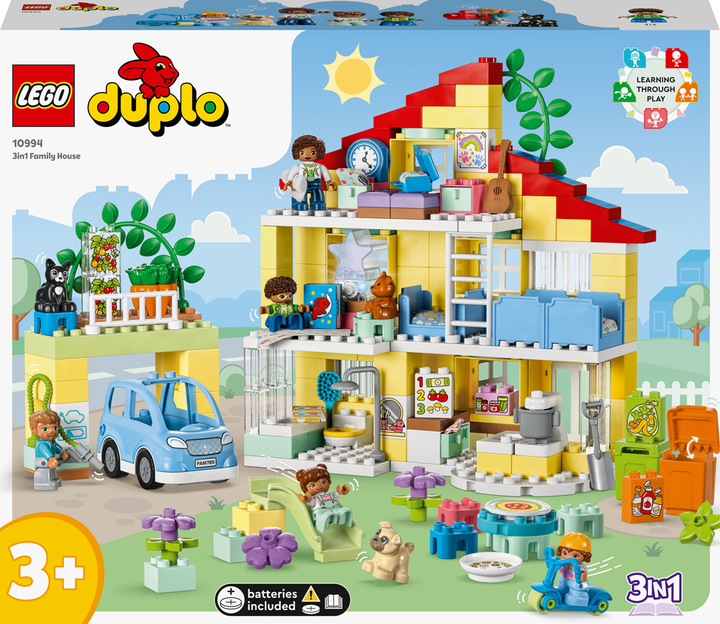 Конструктор LEGO DUPLO Сімейний будинок 3 в 1 218 деталей (10994) (955555908746231) - Уцінка - зображення 1