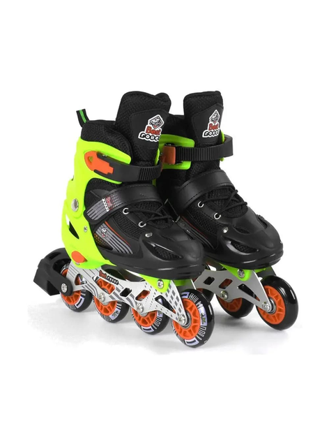Детские ролики Best Roller колеса с подсветкой, р.30-33, салатовые 50034-S. 