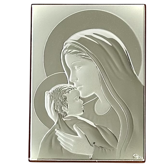 Срібна Ікона Prince Silvero Богородиця з немовлям MA/E941/2/941/3 10х14 см - Фото 1 Срібна Ікона Prince Silvero Богородиця з немовлям MA/E941/2/941/3 10х14 см - зображення 1