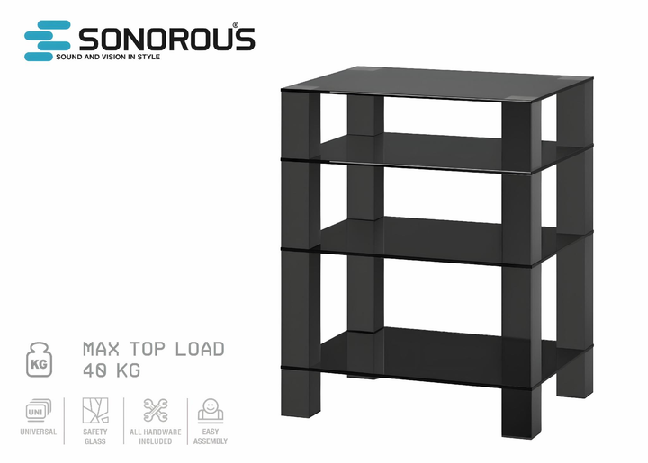 Підставка для AV апаратури Sonorous RX 5040-B-HBLK - зображення 2
