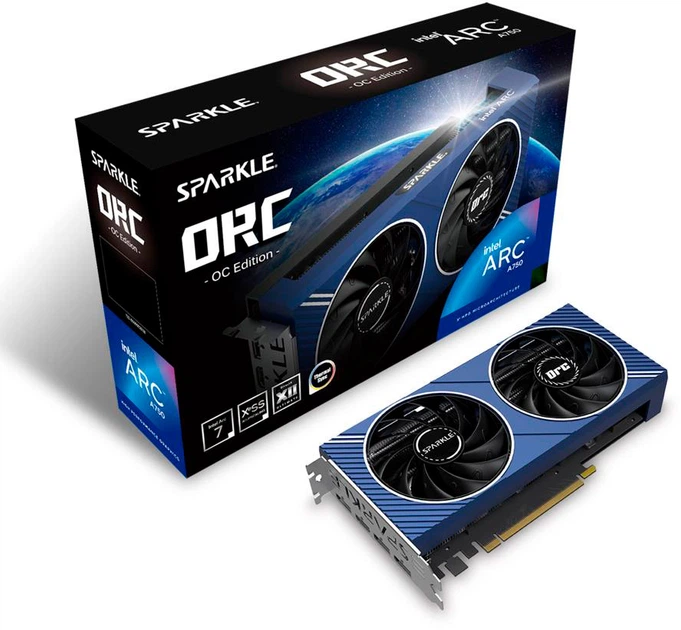 Видеокарта Sparkle PCI-Ex Intel Arc A750 ORC OC Edition 8GB GDDR6