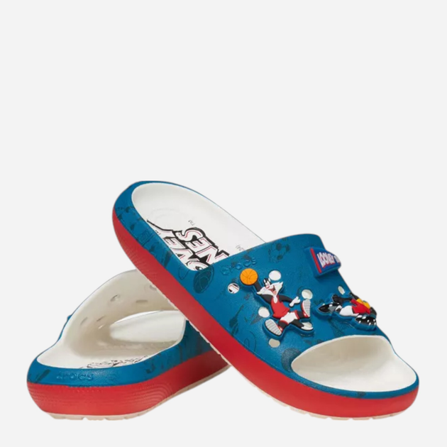 Klapki chłopięce basenowe Crocs Classic Sandal K CR209493-100 29-30 (C12) Niebieskie (196265659999) - obraz 3