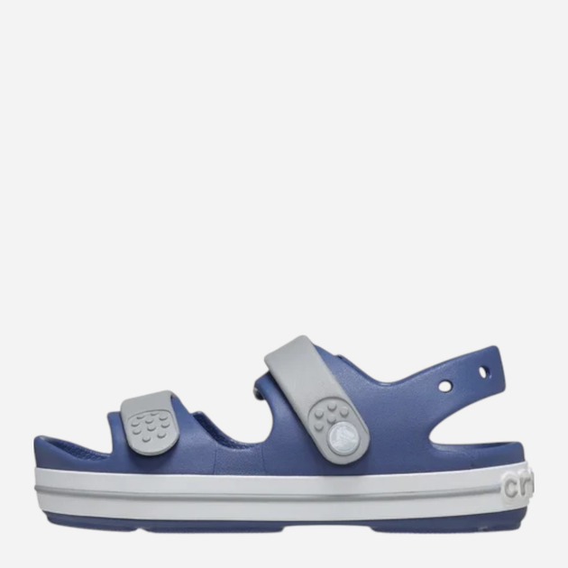 Sandały chłopięce Crocs Crocband Cruiser Sandal T Kids 209424-45O 23-24 (C7) Granatowe z szarym (196265603978) - obraz 3