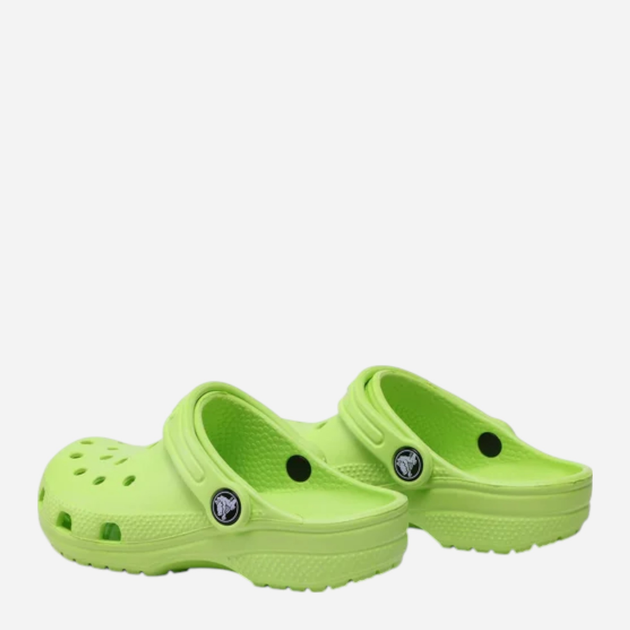 Дитячі крокси-сабо Crocs Classic Clog 206991-3UH 32-33 (J1) Салатові (196265216307) - зображення 4
