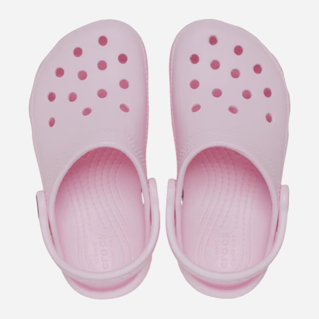 Chodaki dziecięce dla dziewczynki Crocs Classic Clog 206991-6GD 34-35 (J3) Jasnoróżowe (191448736047) - obraz 4