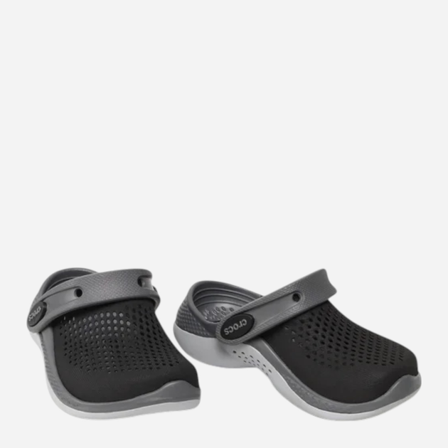 Chodaki chłopięce Crocs Literide 360 Clog K 207021-0DD 30-31 (C13) Czarne (191448917361) - obraz 3