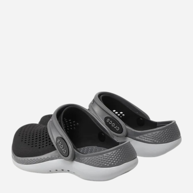 Chodaki chłopięce Crocs Literide 360 Clog K 207021-0DD 32-33 (J1) Czarne (191448917378) - obraz 4