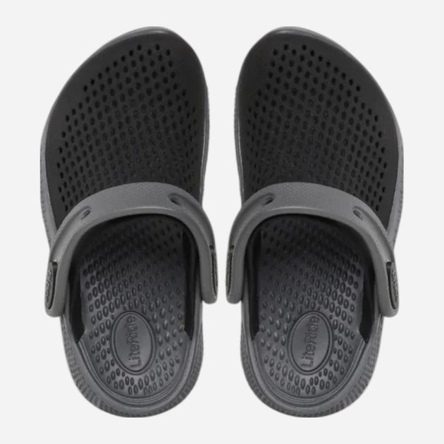 Chodaki chłopięce Crocs Literide 360 Clog K 207021-0DD 29-30 (C12) Czarne (191448917354) - obraz 5