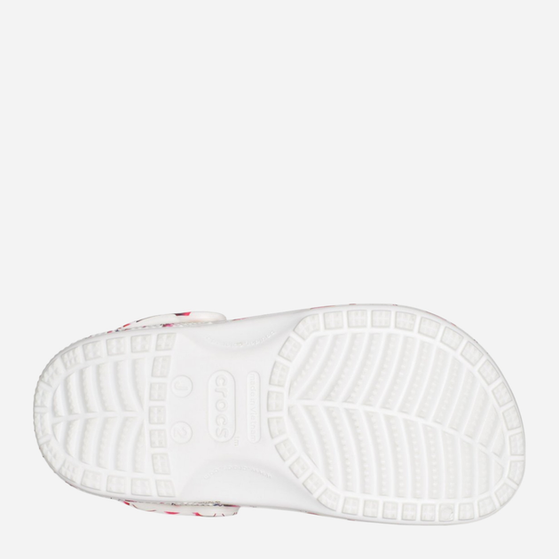 Дитячі крокси-сабо для дівчинки Crocs Classic Pool Party Clog CR207826-WHFO 28-29 (C11) Білі (191448992832) - зображення 6
