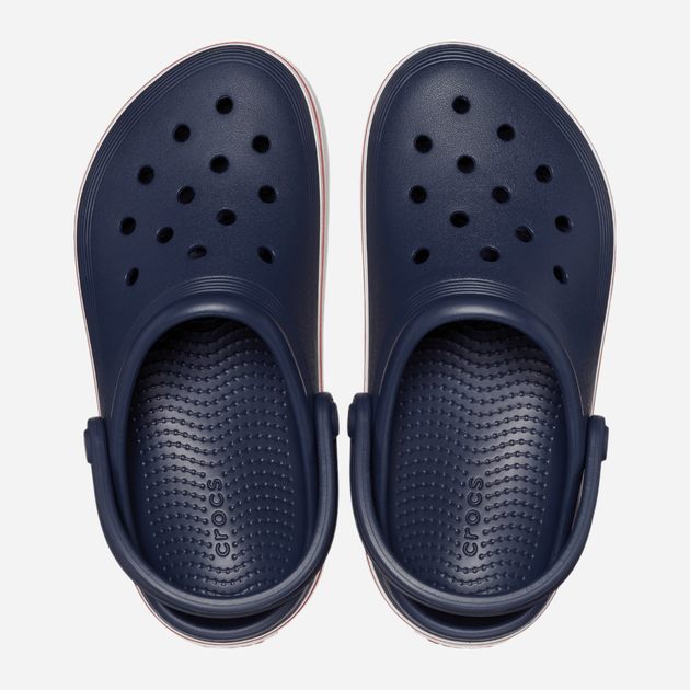 Chodaki chłopięce Crocs Crocband Clean Clog 208477-4CC 32-33 (J1) Granatowe (196265353910) - obraz 3