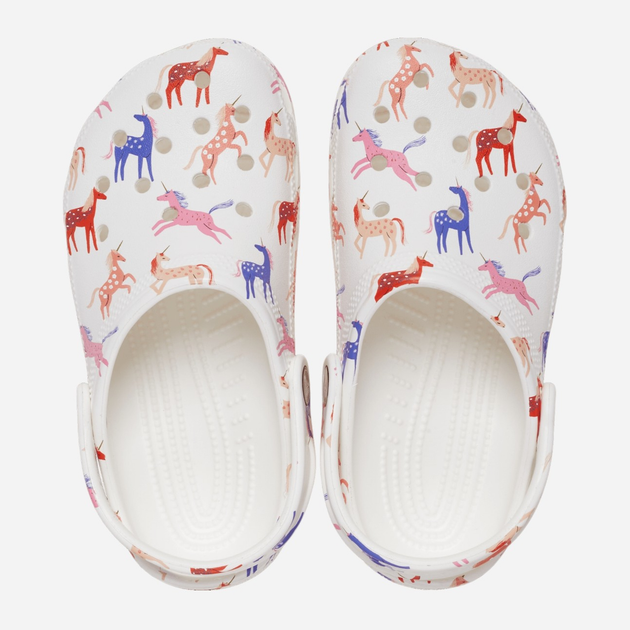 Chodaki dziecięce dla dziewczynki Crocs Classic Character Print 209697-9CD 23-24 (C7) Białe (196265552764) - obraz 3