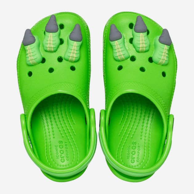 Chodaki chłopięce Crocs Classic I am Dinosaur Clog 209700-3WA 27-28 (C10) Zielone (196265543335) - obraz 3