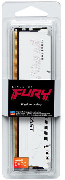 Pamięć RAM Kingston Fury DDR5-6000 32768MB PC5-48000 Beast White (KF560C30BWE-32) - obraz 4