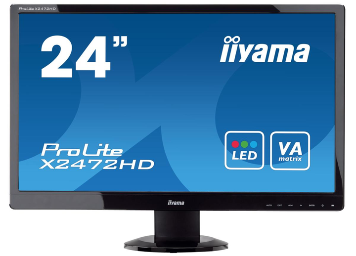 Монітор iiyama ProLite E2472HD чорний (24" VA/1920x1080/16:9/HDMI/DVI/VGA) Refurbished - изображение 1
