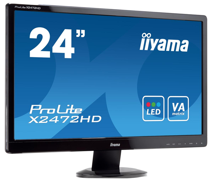 Монітор iiyama ProLite E2472HD чорний (24" VA/1920x1080/16:9/HDMI/DVI/VGA) Refurbished - изображение 2