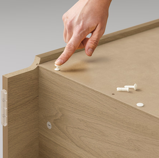 Книжкова шафа зі скляними дверима BILLY/OXBERG 160x30x202 см IKEA 994.835.32 дуб - зображення 5