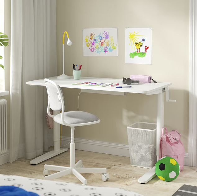 Письменный стол RELATERA IKEA 995.528.65 белый / белый глянец - Фото 2 Письменный стол RELATERA IKEA 995.528.65 белый / белый глянец - изображение 2