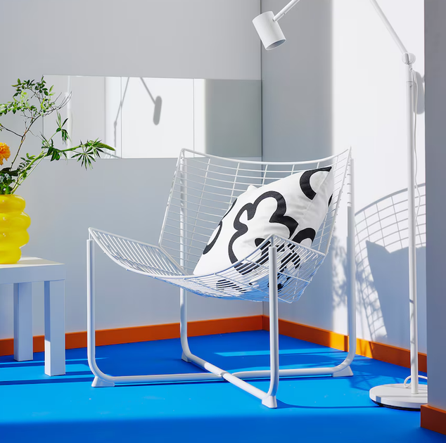 Кресло SKALBODA IKEA 205.820.35 белый - изображение 4