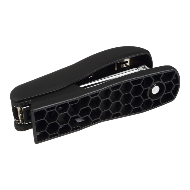 Степлер пластиковый, RUBBER TOUCH, 20 л., (скобы №24; 26), 127х54х33 мм, черный - изображение 5