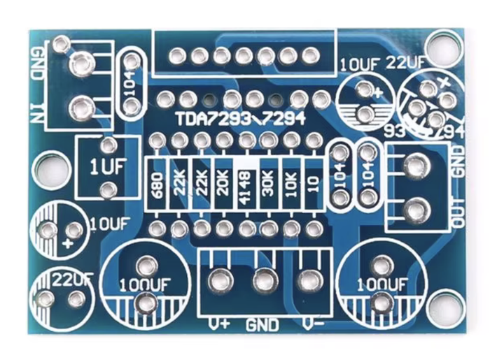Печатная плата для сборки TDA7293/TDA7294 аудио усилителя - Фото 4 Печатная плата для сборки TDA7293/TDA7294 аудио усилителя - изображение 4