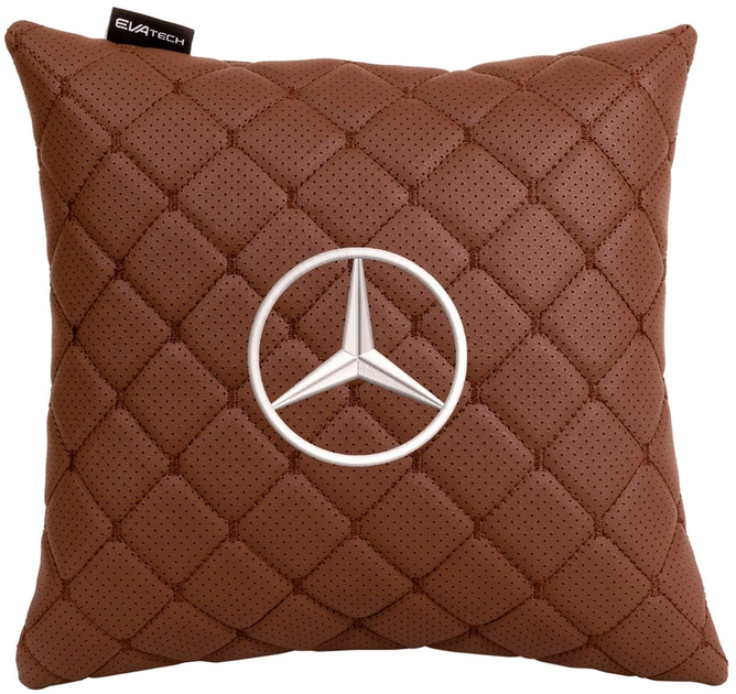 Подушка EVAtech ECO 30 х 30 см Mercedes-Benz Коричнева з коричневою ниткою від Rozetka на платформі USKIDKA Акція на Подушка EVAtech ECO 30 х 30 см Mercedes-Benz Коричнева з коричневою ниткою від Rozetka