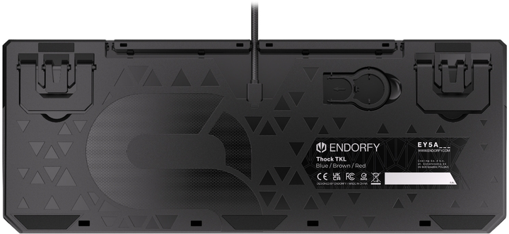 Klawiatura przewodowa Endorfy Thock TKL Kailh Brown USB Black (EY5A002) - obraz 10