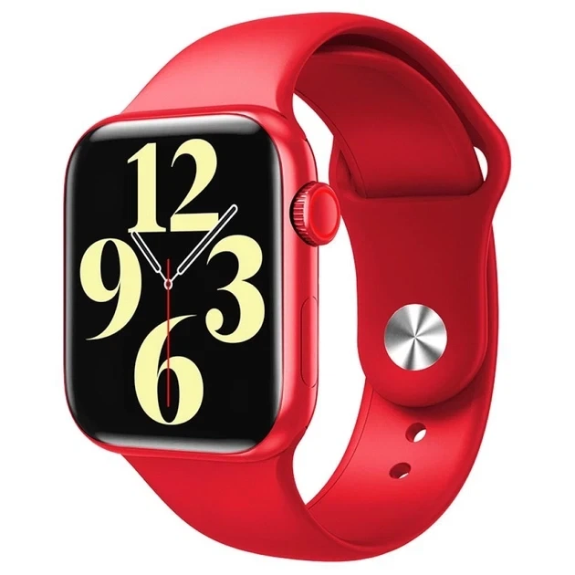 Смарт-часы Smart Watch M16 plus Aluminium 44 mm голосовой вызов, смс, соц сети красный - изображение 3