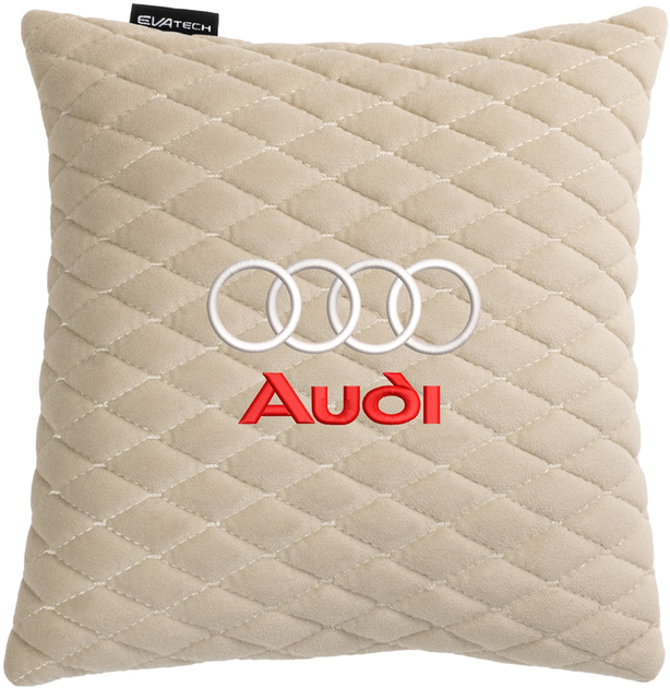 Подушка EVAtech 30 х 30 см Audi Бежева з бежевою ниткою від Rozetka на платформі USKIDKA Акція на Подушка EVAtech 30 х 30 см Audi Бежева з бежевою ниткою від Rozetka