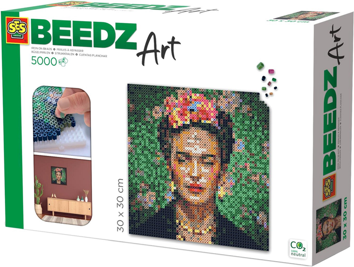 Мозаїка SES Creative Beedz Art Frida Kahlo 5000 елементів (8710341060114) - зображення 1