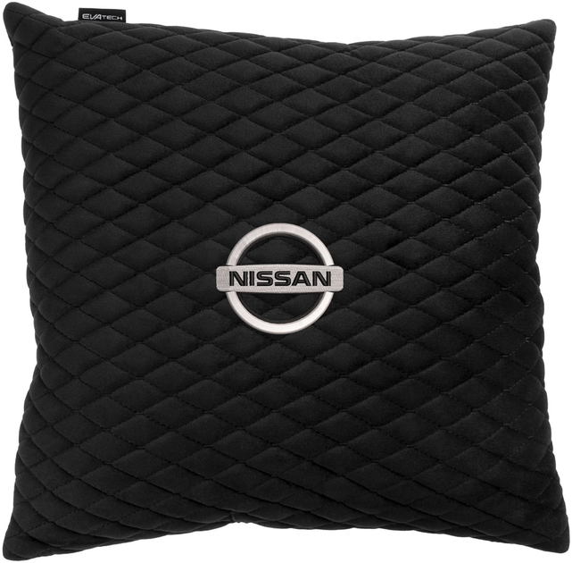 Подушка EVAtech 40 х 40 см Nissan Чорна з чорною ниткою від Rozetka на платформі USKIDKA Акція на Подушка EVAtech 40 х 40 см Nissan Чорна з чорною ниткою від Rozetka