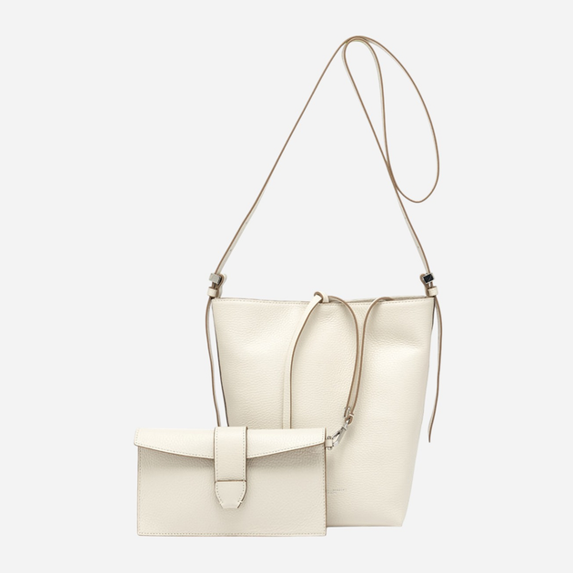 Zestaw (torebka + kosmetyczka) damski skórzany Gianni Chiarini BS-11346/COMM-GRN-3890 Biały (800070334509) - obraz 1