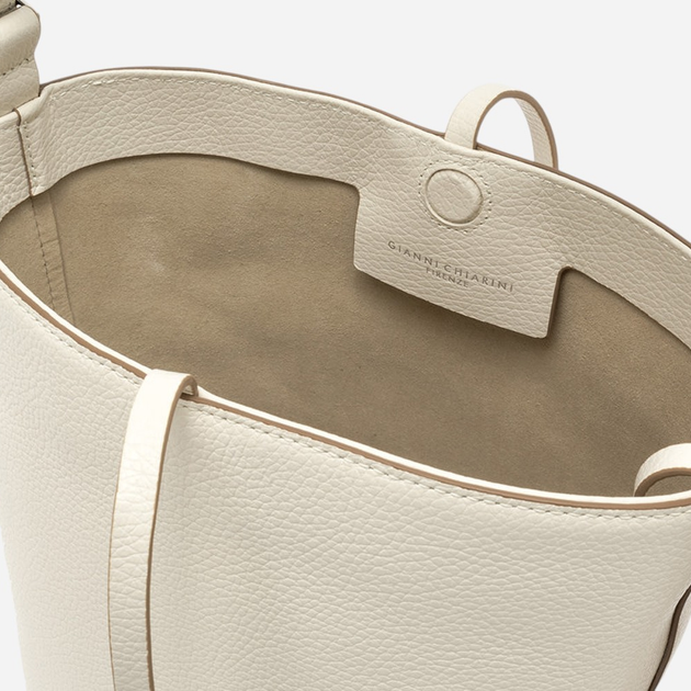 Zestaw (torebka + kosmetyczka) damski skórzany Gianni Chiarini BS-11346/COMM-GRN-3890 Biały (800070334509) - obraz 5