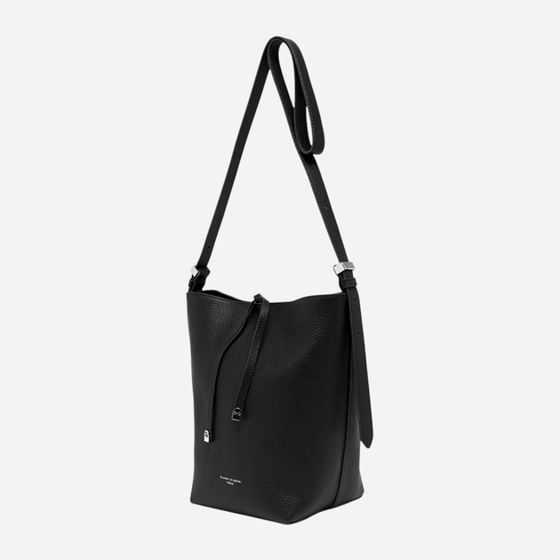 Комплект (сумка + косметичка) жіночий з натуральної шкіри Gianni Chiarini BS-11346/COMM-GRN-001 Чорний (800070334507) - зображення 4