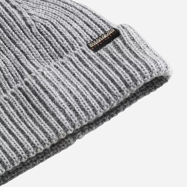 Czapka męska beanie Napapijri NP0A4GK81971001 One Size Szara (800070311823) - obraz 3