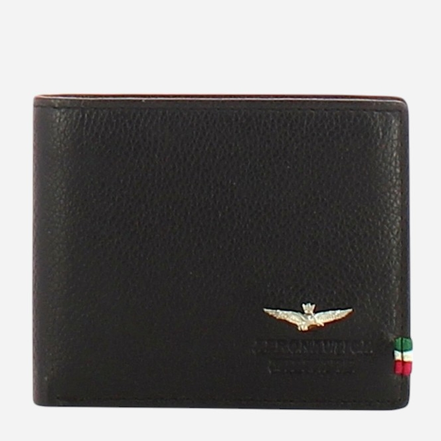 Portfel męski skórzany Aeronautica Militare AM101-NE Czarny (800070241449) - obraz 1