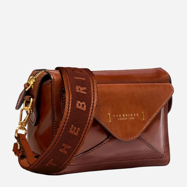 Torebka crossbody damska skórzana The Bridge 04290401-14 Brązowa (800070338630) - obraz 5