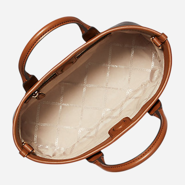 Сумка крос-боді через плече жіноча середня Michael Kors 30R4G99T1V-227 Коричнева (800070315528) - зображення 4