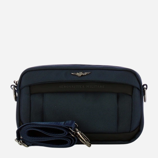 Torba przez ramię męska materiałowa Aeronautica Militare AM502-BL Niebieska (800070307489) - obraz 4