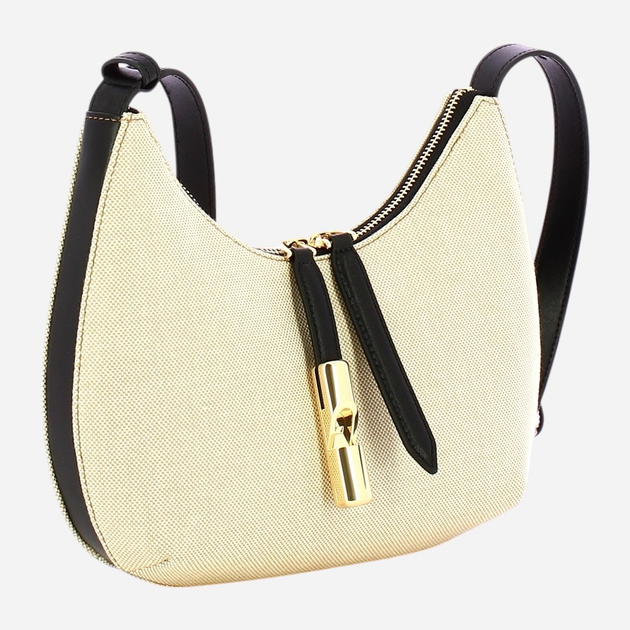 Сумка крос-боді через плече жіноча тканинна середня Furla WB01634BX3542NN0001007 Молочний/Чорний (800070334435) - зображення 3