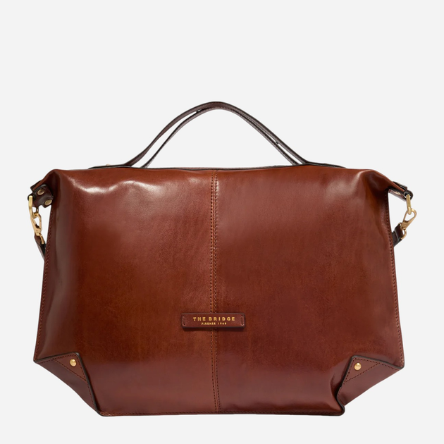 Torba shopper damska skórzana The Bridge 04291501-14 Brązowa (800070338631) - obraz 1